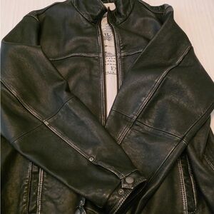 Tommy Bahama Black Leather Jacket